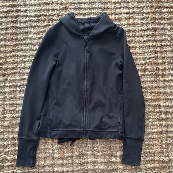 Lululemon City Trek Zip-up Jacket with hood-Black Size 4 - EUC - Picture 4 of 15